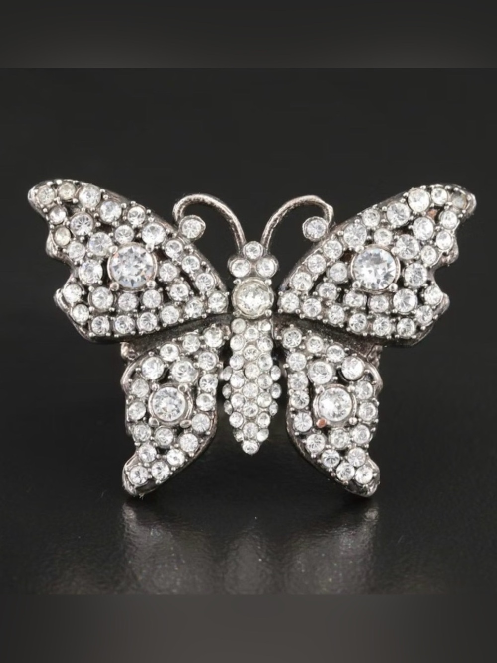 Gucci Crystal Butterfly Ring